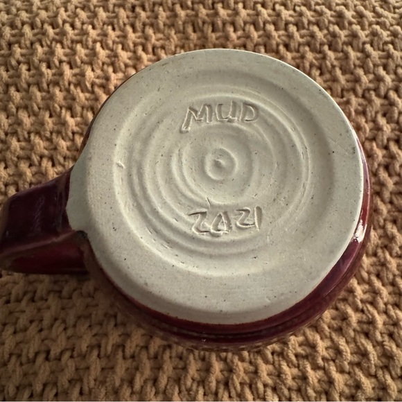 MUD Ceramic Studio Pottery 12oz Coffee/Tea Mug, Eye In Flower Design - Picture 6 of 9